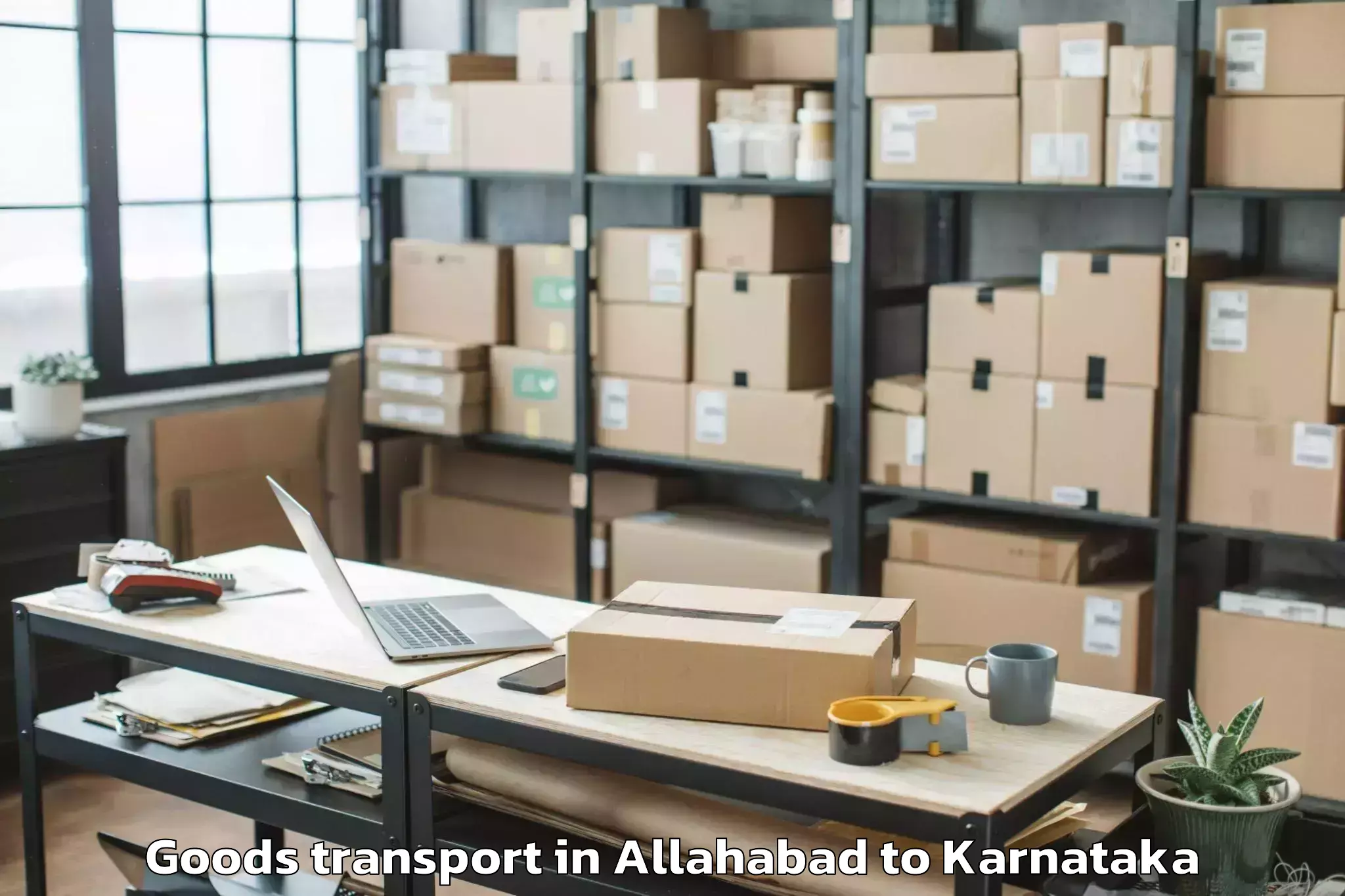 Hassle-Free Allahabad to Karnataka State Akkamahadevi W Goods Transport